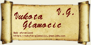Vukota Glamočić vizit kartica
